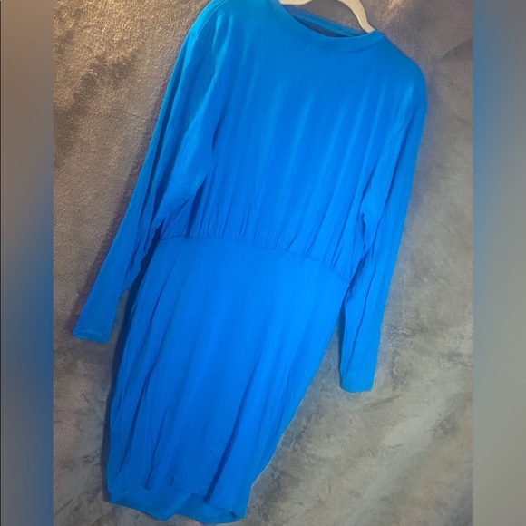 Rebdolls “Monopoly” Cowl Neck Mini Dress - Blue - Picture 6 of 7